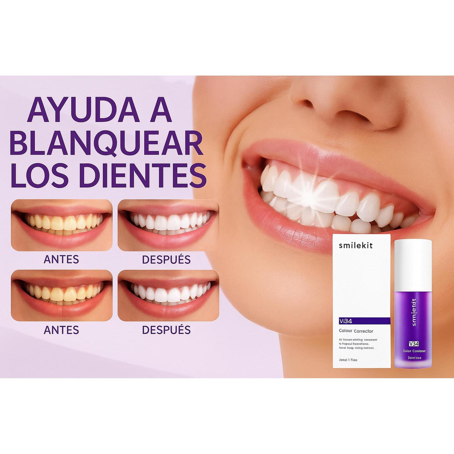 UltraBright Lila™ — 🦷 ¡Dientes blancos en minutos!