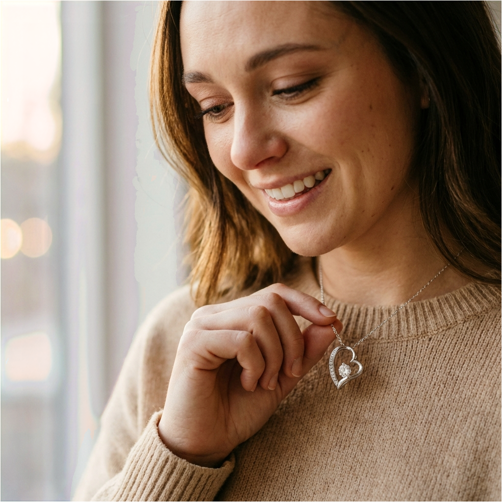 El Regalo Que La Hará Llorar - Collar Corazón Infinito™ para Mi Hija